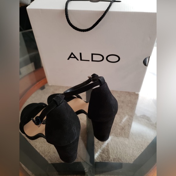 Aldo Shoes-CICCI-Block Heel Sandals-Size 8.5-BLK - Picture 4 of 7